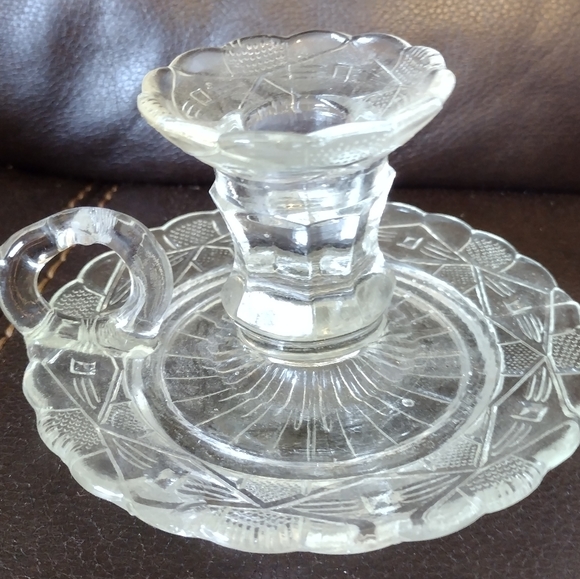 ZABKOWICE Other Vintage Zabkowice Pressed Glass Torch Candle Holder Poland 95s Poshmark